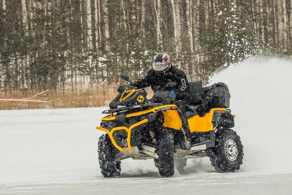 Катание на квадроциклах зимой Катание на квадроциклах зимой